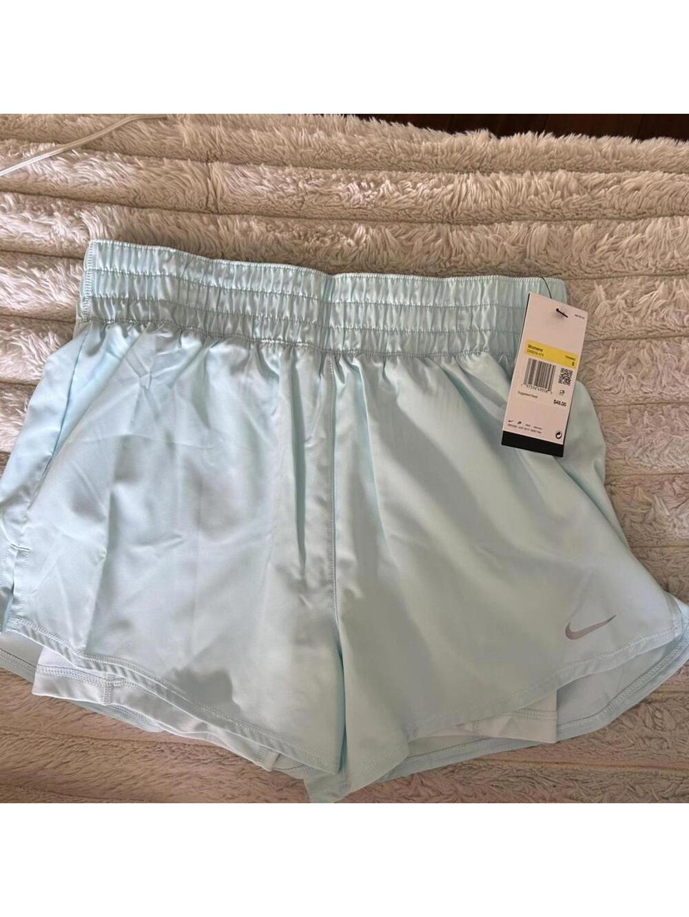 Nike blueish/greenish running shorts #running